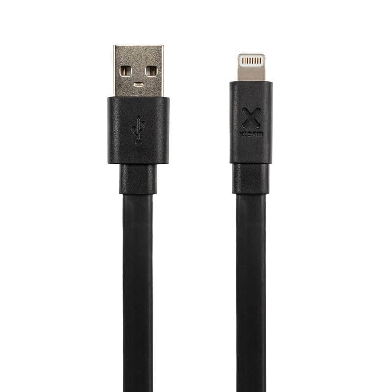 Xtorm Flat USB to Lightning Cable (3m) Zwart CF041