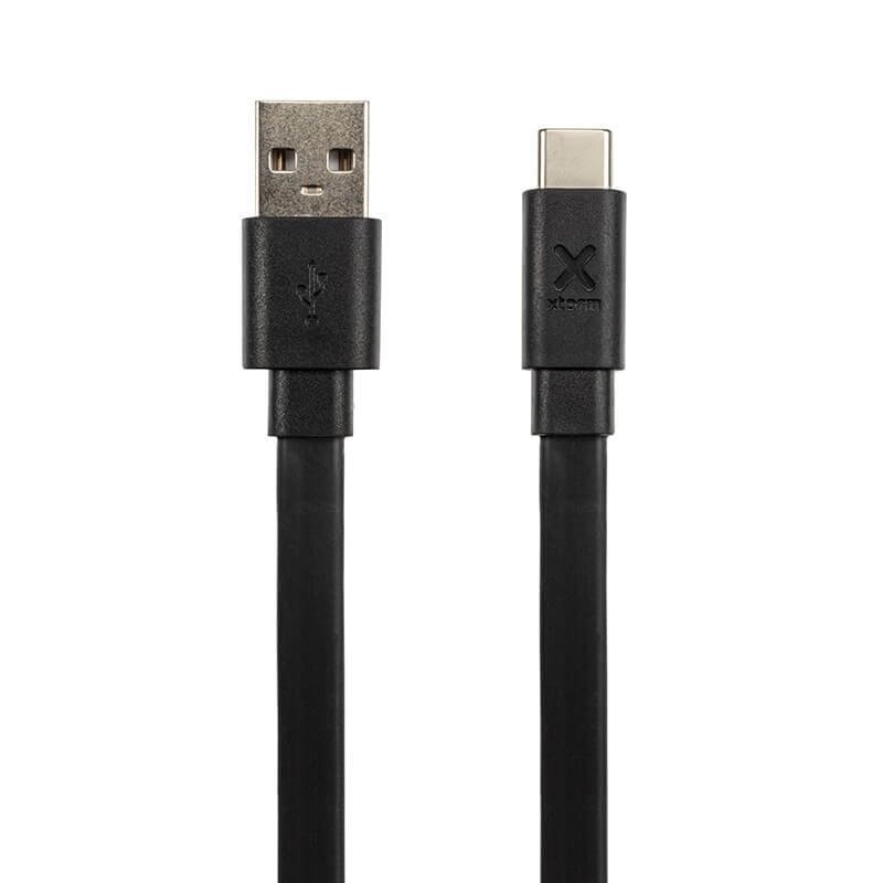 Xtorm Flat USB to USB-C Cable (3m) Zwart CF061